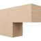 Ekena Millwork 12"W x 36"D x 24"H Classic Chapel Hill Rough Cedar Woodgrain TimberThane Corbel, Primed Tan CORUR12X36X24CHPRCPR - alternate 1